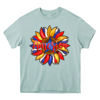 Arona america with american flag colors and sunflower with star Heavy Core Tee - Artiststas