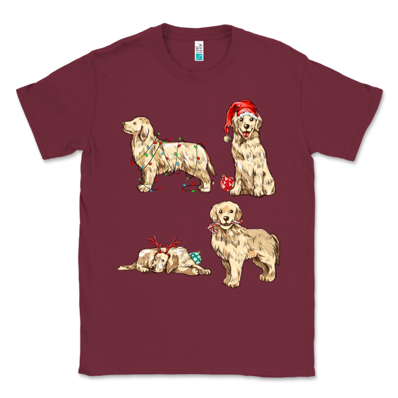 Christmas Dogs Classic Tee by MaliasSmallBusiness | Teevron