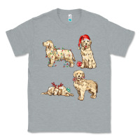Heather Grey christmas dogs Classic Tee - MaliasSmallBusiness