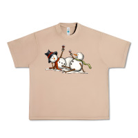 Burro snowman with wine Urban Heavy Tee - MaliasSmallBusiness