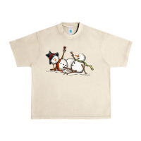 Sandshell snowman with wine Urban Heavy Tee - MaliasSmallBusiness