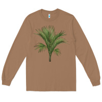 Toasted Coconut Botanical Majesty Palm Illustrations Long Sleeve Tee - LillyAllenDesigns