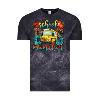 Cloud Black school bus monitor Vintage Tee - NancyCooperArtShop