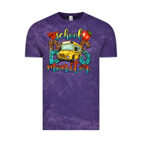 Cloud Purple school bus monitor Vintage Tee - NancyCooperArtShop