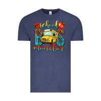 Vintage Denim school bus monitor Vintage Tee - NancyCooperArtShop