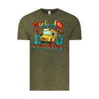 Vintage Olive school bus monitor Vintage Tee - NancyCooperArtShop