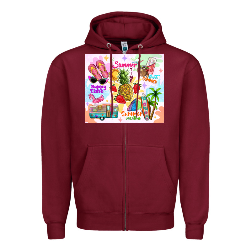 Summer Beach Zipper Hoodie by TumblerDesignByShophia | Teevron