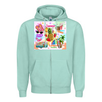 Seafoam summer beach Zipper Hoodie - TumblerDesignByShophia
