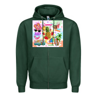 Sports Green summer beach Zipper Hoodie - TumblerDesignByShophia