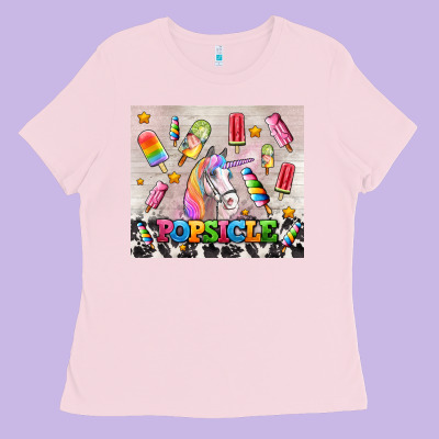 Popsicle's And Unicorn Ladies Tee Designed By Adodesignshop