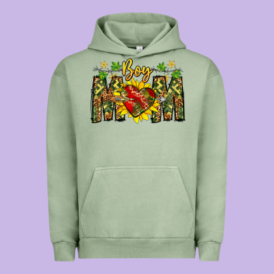 Boy Mom Urban Hoodie Designed By Cowhidedigitalart