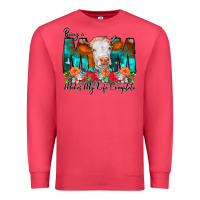 Cardinal Being a Mom Makes My Life Complete Premium Sweatshirt - CowCowDesign
