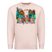 Pale Pink Being a Mom Makes My Life Complete Premium Sweatshirt - CowCowDesign