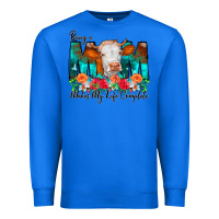 True Royal Being a Mom Makes My Life Complete Premium Sweatshirt - CowCowDesign