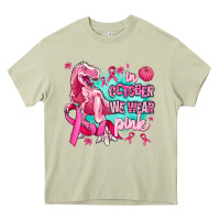 Mossy dinosaur  in october we wear pink Heavy Core Tee - AdoDesignShop