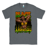 Charcoal Heather black history afro woman Classic Tee - NancyCooperArtShop