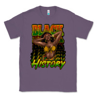Lavender black history afro woman Classic Tee - NancyCooperArtShop