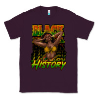 Plum black history afro woman Classic Tee - NancyCooperArtShop
