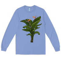 Colony Blue the bird of paradise Long Sleeve Tee - LillyAllenDesigns