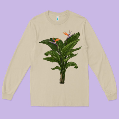 The Bird Of Paradise Long Sleeve Tee Designed By Lillyallendesigns
