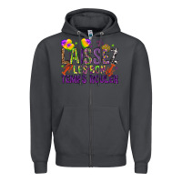Smoke Loissez les bon temps rouler with balloon Zipper Hoodie - HowdyJamesFarm