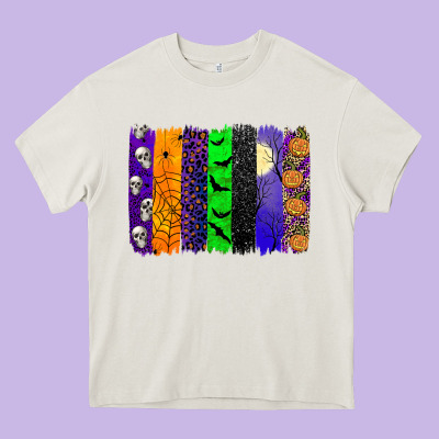 Halloween Brush Stroke Heavy Core Tee Designed By Jahusdesignshop