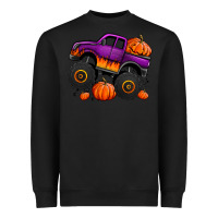 Black halloween jack o lantern monster truck Heavyweight Sweatshirt - Jasminsmagicworld
