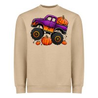 Halloween Jack O Lantern Monster Truck Heavyweight Sweatshirt | Teevron