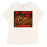 El Amor Se Comparte With Churros Ladies Tee | Teevron