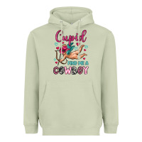 Matcha cupid find me a cowboy Heavyweight Hoodie - OliviaCreatesArt