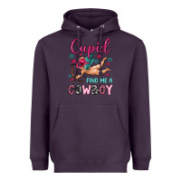 Plum cupid find me a cowboy Heavyweight Hoodie - OliviaCreatesArt