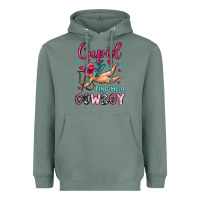 Sage cupid find me a cowboy Heavyweight Hoodie - OliviaCreatesArt
