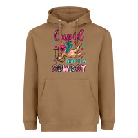 Toasted Coconut cupid find me a cowboy Heavyweight Hoodie - OliviaCreatesArt