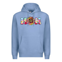 Colony Blue Tie dye sunflower Mom Mother's Day Premium Hoodie - HowdyJamesFarm