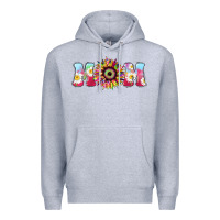 Heather Grey Tie dye sunflower Mom Mother's Day Premium Hoodie - HowdyJamesFarm