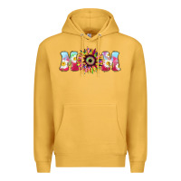 Mustard Tie dye sunflower Mom Mother's Day Premium Hoodie - HowdyJamesFarm