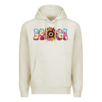 Oatmeal Heather Tie dye sunflower Mom Mother's Day Premium Hoodie - HowdyJamesFarm