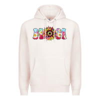 Pale Pink Tie dye sunflower Mom Mother's Day Premium Hoodie - HowdyJamesFarm