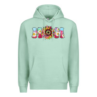 Seafoam Tie dye sunflower Mom Mother's Day Premium Hoodie - HowdyJamesFarm