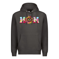 Smoke Tie dye sunflower Mom Mother's Day Premium Hoodie - HowdyJamesFarm