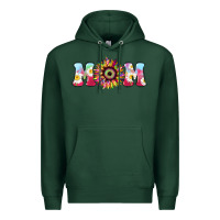 Sports Green Tie dye sunflower Mom Mother's Day Premium Hoodie - HowdyJamesFarm