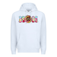 White Tie dye sunflower Mom Mother's Day Premium Hoodie - HowdyJamesFarm