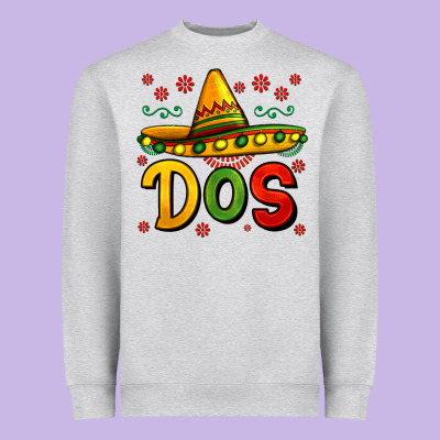 Dos My Second Mexican Birthday Heavyweight Sweatshirt Designed By Jasminsmagicworld