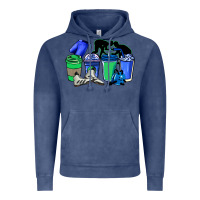 Vintage Denim wrestling coffee cups Vintage Hoodie - NancyCooperArtShop