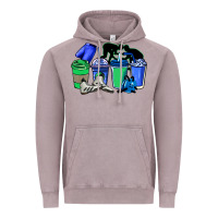 Vintage Zinc wrestling coffee cups Vintage Hoodie - NancyCooperArtShop