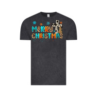 Vintage Black western merry christmas Vintage Tee - MaliasSmallBusiness