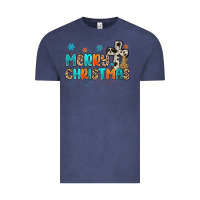 Vintage Denim western merry christmas Vintage Tee - MaliasSmallBusiness