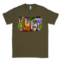 Army Green halloween Classic Tee - CowhideDigitalArt