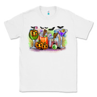 White halloween Classic Tee - CowhideDigitalArt