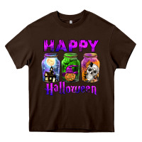 Chocolate Brown happy halloween Heavy Core Tee - JahusDesignShop
